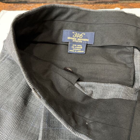 Men’s Grey Brooks Brothers Wool Suit 41L Pants 34x33 2 Button Single Vent - Picture 11 of 13